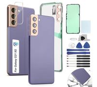 RongZy Coques Arrière pour Samsung Galaxy S21 5G SM-G991B Batterie Couvercle Remplacement pour Samsung Galaxy S21 5G Cache Batterie pour Téléphone De Remplacement (Violet)
