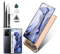 RongZy Écran de Rechange pour 6.67" Xiaomi 11T Pro 2107113SG Écran LCD + Vitre Numériseur Tactile Capteur Assemblé Remplacement pour 11T Pro(Noir)