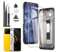 RongZy Écran LCD De Remplacement pour Xiaomi Poco M3 M2010J19CG / 9T M2010J19SG Écran Tactile Digitizer Panneau Assemblé De Réparation avec Outils(Noir avec Cadre)