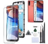 RongZy Écran LCD pour 6.51" Motorola Moto E7i Power XT2097-13 / E7 Power PAMH0001IN Écran De Remplacement Numériseur Tactile Panneau Assemblé De Réparation avec Outils(Noir avec Cadre)