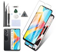 RongZy Écran LCD pour 6.56" Oppo A38 CPH2579 Écran De Remplacement pour Oppo A18 CPH2591 Écran LCD Numériseur Tactile Panneau Assemblé De Réparation avec Outils(Noir avec Cadre)