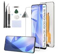 RongZy Écran LCD pour 6.74" Realme C61 4G Écran De Remplacement pour Realme C63 4G/Note 60 2024 Écran LCD Numériseur Tactile Panneau Assemblé De Réparation avec Outils (Noir)