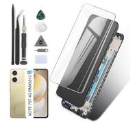 RongZy Écran LCD pour Realme Note 70T 4G Écran De Remplacement | pour Realme NOTE 70T RMX5313 Écran LCD Numériseur Tactile Panneau Assemblé De Réparation avec Outils(Noir avec Cadre）