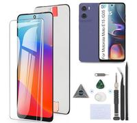 RongZy Écran Tactile LCD Compatible avec Motorola Moto E15 2025 XT2523 De Remplacement LCD Tactile Vitre pour Motorola Moto G05 avec Kit D'outils de Réparation (Noir)