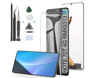 RongZy Écran Tactile LCD Compatible avec Realme Note 70T 4G RMX5313 | De Remplacement LCD Tactile Vitre pour Realme Note 70T 4G avec Kit D'outils de Réparation (Noir)