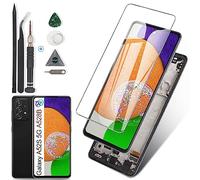 RongZy Écran Tactile LCD Compatible avec Samsung Galaxy A52s 5G A528B De Remplacement LCD Tactile Vitre avec Kit D'outils de Réparation(6.5",Noir avec Cadre)