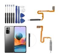 RongZy Fingerprint Sensor Câble Flex pour Xiaomi Redmi Note 10 Pro Empreintes Digitales Capteur + Puissance Button de Remplacement