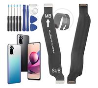 RongZy LCD Écran Câble Flexible pour Xiaomi Redmi Note 10S/Note 10 4G Carte Mère de Recharge - Remplacement pour Connecter la Carte Mère, avec Outils