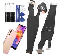 RongZy LCD Écran Carte Mère Câble Flexible pour Huawei P20 Pro CLT-L09 CLT-L29 Dock Connecteur de Charge Remplacement pour Connecter la Carte Mère, avec Outils