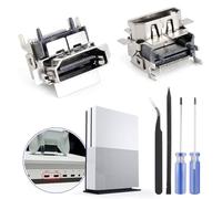RongZy Lot de 2 prises HDMI pour Xbox One S - Interface de remplacement avec outils de réparation