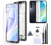 RongZy OLED Écran de Rechange pour Samsung Galaxy A16 4G A165F/A165M Écran LCD Vitre Numériseur Tactile Capteur Assemblé Remplacement pour Samsung A16 4G (Noir avec Cadre)