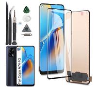 RongZy pour 6.43" Oppo A74 4G CHP2219 Écran LCD + Vitre Tactile Digitizer Capteur Assemblé Remplacement pour A95 5G PELM00/A94 5G CPH2211(Noir)