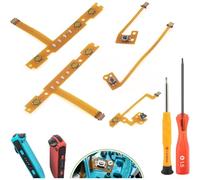 RongZy pour Nintendo Switch ZL ZR L Câble Flexible Bouton Sync pour Nintendo Switch OLED Joy-Con SL SR Câble Ruban de Remplacement Accessoires avec Outils de Réparation