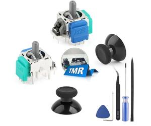 RongZy TMR Joystick 3D pour Xbox One Remplacement Joystick pour Xbox One X Module de Joystick Potentiomètre Analogique pour Xbox One X Joystick Thumbstick Accessoires avec Outils Réparation(2PCS)