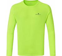 Ronhill Core L/S Tee T-Shirt, Jaune Fluo/Noir, S Homme