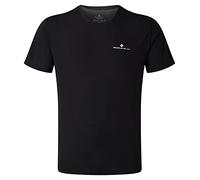 Ronhill Core S/S Tee T-Shirt, Noir/Blanc Brillant, L Homme