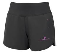 Ronhill Short de Course à Pied, Wmn's Tech 11,4 cm, Noir/Razzmatazz, 36