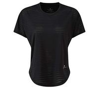 Ronhill T-Shirt à Manches Courtes pour Femme avec Inscription Life Flow S/S Noir 16