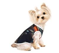 Ronin iguana in a cyberpunk saloon Pet T-shirt respirant sans manches M pour petits chiens et chats Doux, léger et élégant