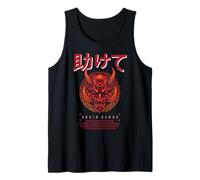 Ronin Oni Demon Mask Ogre - Sad Aesthetic Edgy Streetwear Débardeur