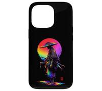 Ronin Samurai Chapeau de Paille Illustration d'art Japonais Coque pour iPhone 13 Pro