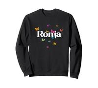 Ronja - Joli prénom de Fille avec des Papillons colorés Sweatshirt