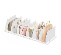 Ronlap Lot de 8 séparateurs d'étagère, rangement de sac à main, étagère de placard, organiseur de vêtements réglable, organisateur de sac à main, pour cuisine, placard, salle de bain, blanc
