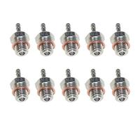 Ronlok Lot de 10 bougies de préchauffage N4 pour pièces de moteur 70117 1/10 1/8 RC Truck Nitro