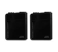 Ronlok Lot de 2 piles AA - Noir - Chargeur de secours - USB - Pour téléphone portable