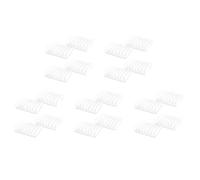 Ronlok Lot de 20 supports pour CD transparents en acrylique avec étagère de présentation clipsable pour CD/DVD