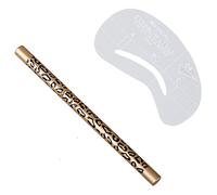 Ronlok Lot de 4 pochoirs de correction des sourcils - Kit de toilettage - Un crayon à sourcils - Pinceau à main