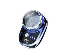 Ronlok Rasoir Électrique USB Rechargeable Affichage Numérique Voyage Portable Rasoir Détachable Barbe Tondeuse à Cheveux,D