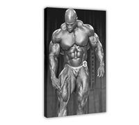 Ronnie Coleman Bodybuilder Fitness Guru Peinture artistique de motivation esthétique 3 affiches sur toile Décoration murale pour salon, chambre à coucher, style cadre, 40 x 60 cm