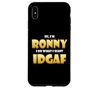 Ronny Costume IDGAF Meme Personalized First Name Ron Joke Coque pour iPhone XS Max