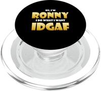 Ronny Costume IDGAF Meme Personalized First Name Ron Joke PopSockets PopGrip pour MagSafe