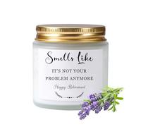 RONOZA Cadeau de départ à la retraite - Cadeau de départ à la retraite - Cadeau de départ à la retraite - Bougie parfumée pour homme, collègue, joie, échelle, papa, maman, grand-mère (lavande)