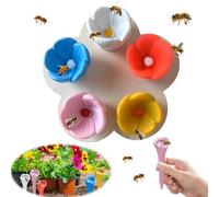 Ronronner 5 Pcs Tasse à Boire Pour Insectes Abeilles, Abreuvoir Abeilles, Les Pollinisateurs AssoifféS Ont Besoin D'Une Boisson, Places SûRes Pour Les Abeilles DéCoration De Jardin
