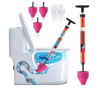 Ronronner Élimination de l'obstruction des toilettes, pompe de nettoyage des tuyaux, pompe de débouchage pour nettoyer les tuyaux, les blocages dans le siphon et la zone d'écoulement pour un usage