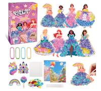 Ronronner Poke In Art Enfants Bricolage Filles 6 Ans Amusant Enfants DIY 8 Princesse Dress Kits Créatifs Cadeau d'anniversaire d'enfant & Anniversaire pour 6-12 ans