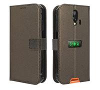 RonRun Coque Blackview BV7200, Étui à Rabat avec Ranges Cartes, Portefeuille Multifonction en Cuir PU Housse Folio Compatible avec Blackview BV7200, Brun