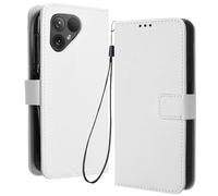 RonRun Coque Fairphone 5, Étui à Rabat avec Ranges Cartes, Portefeuille Multifonction en Cuir PU Housse Folio Compatible avec Fairphone 5, Blanche
