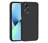 RonRun Coque Oppo A58 4G en Silicone Premium, Étui de Protection Souple Anti-Choc avec Finition Mate Anti-Rayures, Design Mince et Anti-Empreintes Digitales,Noir