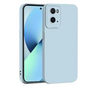 RonRun Coque Oppo A76 4G / A96 4G en Silicone Premium, Étui de Protection Souple Anti-Choc avec Finition Mate Anti-Rayures, Design Mince et Anti-Empreintes Digitales,Bleu Clair