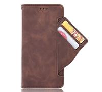 RonRun pour Coque Oppo A74 4G Housse vec Carte Fente étui en PU Cuir Flip Magnétique Portefeuille, 360° Original Slim Couverture Antichoc Case Marron