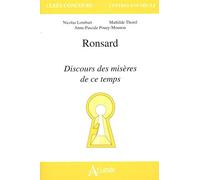 Ronsard : Discours des misères de ce temps