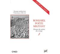 Ronsard, poète militant Discours des misères de ce temps - Véronique Duché - Puf - broché - Essai