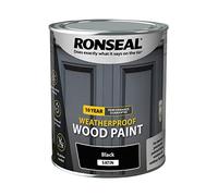 RONSEAL ASINOAUK30K Peinture résistante aux intempéries 10 ans, noir satiné, 750 ml