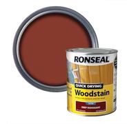 Ronseal Lasure à séchage Rapide QDWSDM750 750 ML satiné Acajou Profond