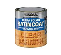 Ronseal utvsc250 250 ml vernis clair ultra résistant couche satin pour intérieur