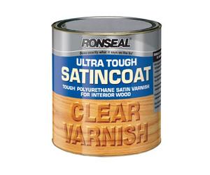 Ronseal utvsc250 250 ml vernis clair ultra résistant couche satin pour intérieur